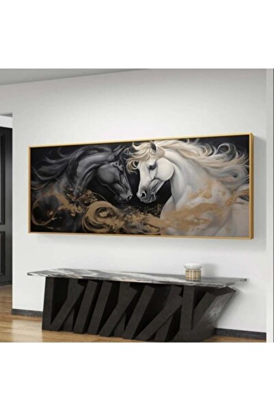 lawhat لوحات فنية الخيل مطبوعة على قماش الكانفس موديل ( 2109)