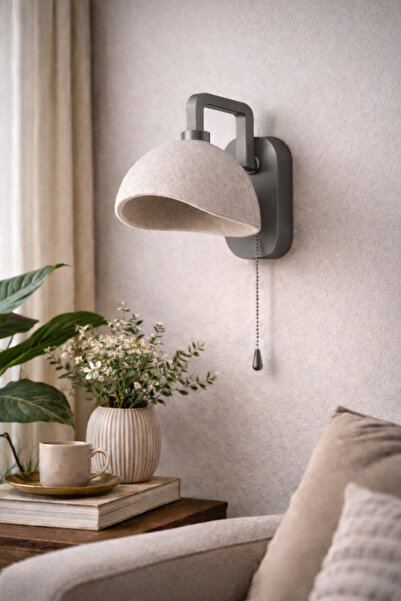 Limon 3D Desing Şarjlı Kablosuz Duvar Apliği LED Işıklı - Modern Başucu Lamba...