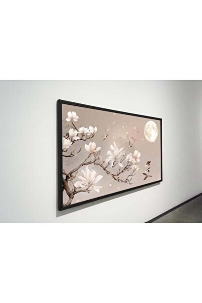 lawhat لوحات فنية عصافير واغصان مطبوعة على قماش الكانفس موديل ( 2402)