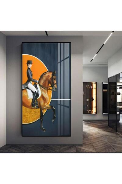 lawhat لوحات فنية خيل مطبوعة على قماش الكانفس موديل ( 2412)