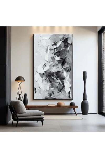 lawhat لوحات فنية تجريدية مطبوعة على قماش الكانفس موديل ( 1572)