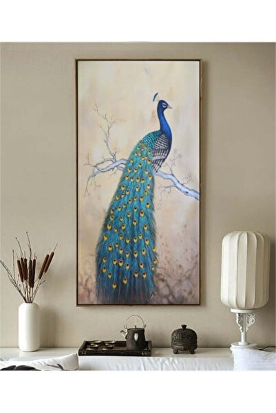 lawhat لوحات فنية ( طاووس ) مطبوعة على قماش الكانفس موديل ( 1713)