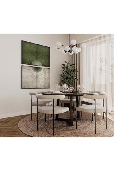 lawhat لوحات فنية تجريدي مطبوعة على قماش الكانفس موديل ( 2614)