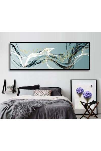 lawhat لوحة ديكور شرفة حديثة وبسيطة وفاخرة بخطوط تجريدية وطيور طائرة مطبوعة ع...