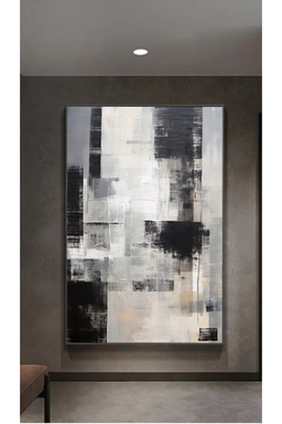 lawhat لوحات فنية تجريدي مطبوعة على قماش الكانفس موديل ( 2277)
