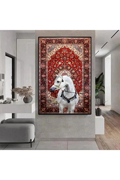lawhat Home decor painting, horse and rug print on canvas, model (2789)