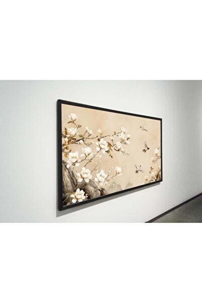 lawhat لوحات فنية عصافير واغصان مطبوعة على قماش الكانفس موديل ( 2465)