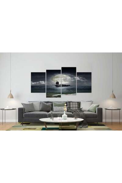 lawhat لوحات فنية مطبوعة على قماش الكانفس موديل ( 1843)