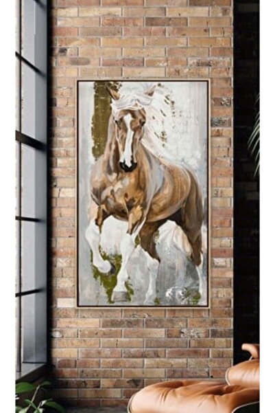 lawhat لوحات فنية خيل مطبوعة على قماش الكانفس موديل ( 2165)
