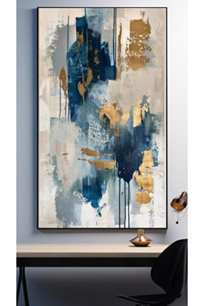 lawhat لوحات فنية تجريدي مطبوعة على قماش الكانفس موديل ( 2422)