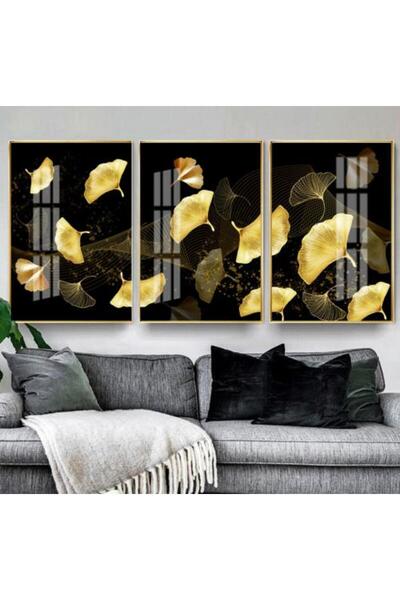 lawhat لوحة زخرفية من أوراق الجنكة الخزفية الكريستالية الفاخرة مطبوعة على قما...