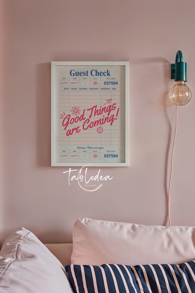 tablodea Lucruri bune se apropie Tablou motivațional scris de pe Pinterest TD...