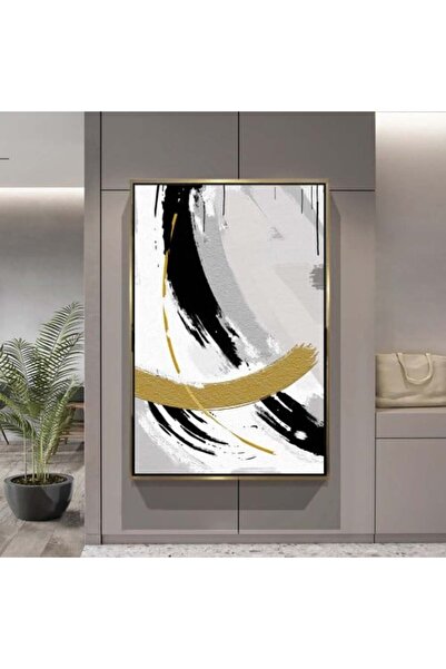 lawhat لوحات فنية تجريدي مطبوعة على قماش الكانفس موديل ( 1754)