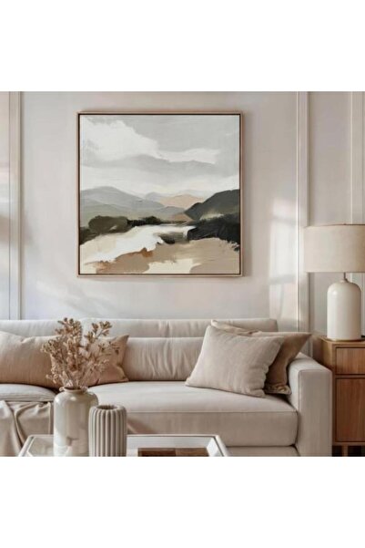 lawhat لوحات فنية تجريدي مطبوعة على قماش الكانفس موديل ( 2849)