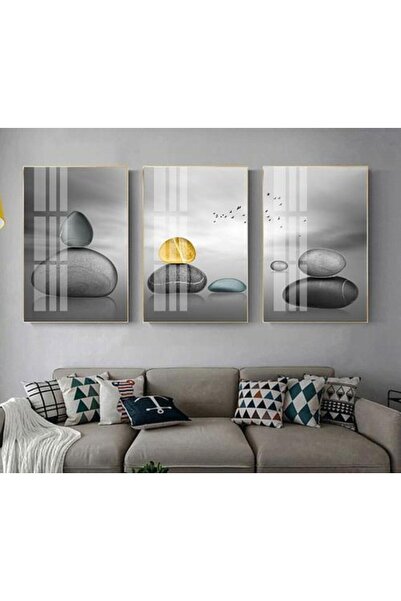 lawhat لوحة ديكور حجرية فاخرة وخفيفة حديثة مطبوعة على قماش الكانفس موديل ( 2754)