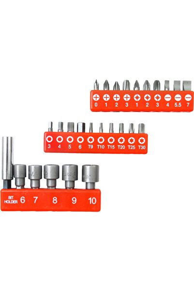 Extol Premium Bit set 26 pcs, EXTOL PREMIUM, 8819620, S2 steel, magnetic holder