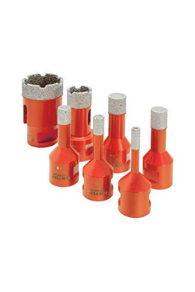 Extol Premium Diamond drill bit set 7 pieces, EXTOL PREMIUM, 8802991, 6-35 mm...