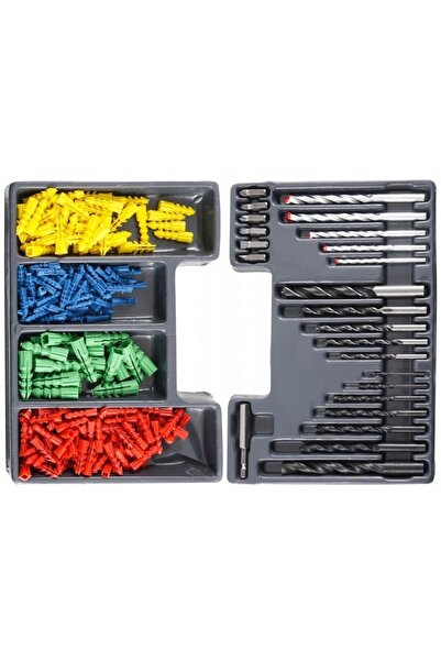 VERKE Drill, dowel and bit set, V05080, metal, wood, concrete, 300 pieces