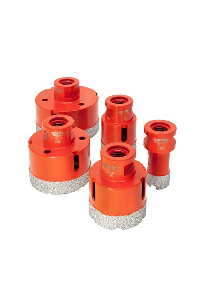 Extol Premium Set de 5 burghie diamantate, EXTOL PREMIUM, 8802995, filet M14,...