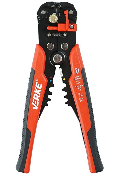 VERKE Crimping pliers, wire cutting capability, V06420,
