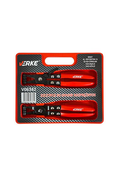 VERKE Hose clamp pliers set, 220 mm, V06342,