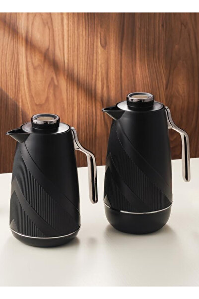 ALQANNAS Set of 2 High-Quality Tea & Coffee Thermoses, 1 L & 0.7 L Capacity