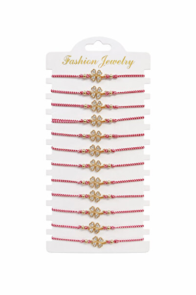 OEM Set de 12 brățări Mărțișor reglabile, Trifoi cu cristale, cadou de 1 Martie