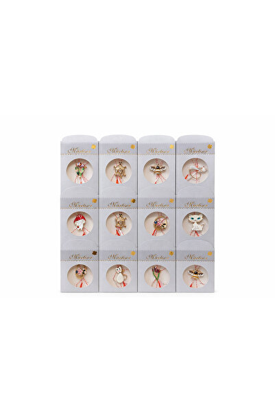 OEM Set de 24 broșe Mărțișor, 11x6 cm, modele mixte, cadou de 1 Martie pentru...