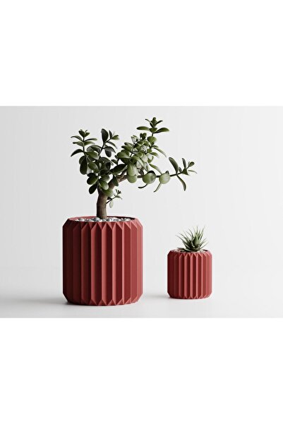 Sani Ghiveci decorativ Sani, Florida 100 x 100 x 103 mm, roșu închis mat