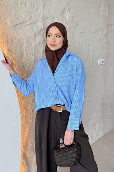Hazamoda Bahrain Striped Shirt Blue