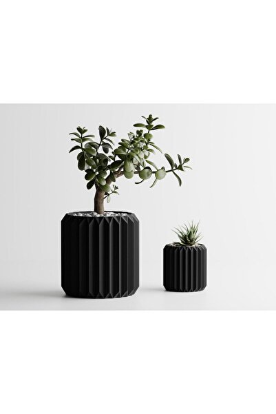 Sani Decorative pot Sani, Florida 100 x 100 x 103 mm, Matte Black