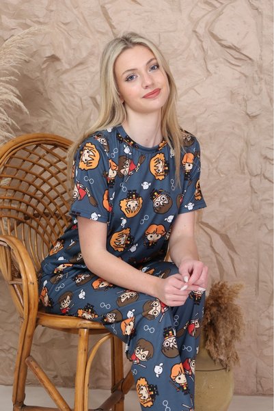 Luna Wear Lunawear Supersoft Basic Single Jersey Short Sleeve Pajama Set