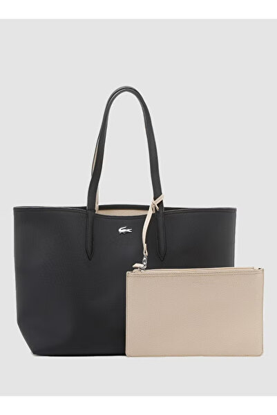 LACOS Anna Reversible Bicolour Tote Bag Black/Beige