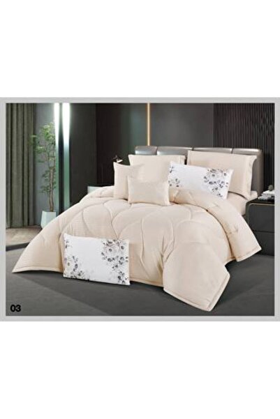 Jinan sa Striped Summer Bedspread - Queen Size 150x200 cm, 5-Piece Set