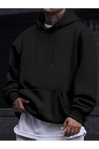 ship master Unisex Oversize Φούτερ με Κουκούλα – Τυπωμένο Καθημερινό Άνετο Φο...