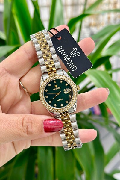 Raymond Orijinal Çelik Kasa Çelik Kordon Su Geçirmez 2 Yıl Garantili Kadın Ko...