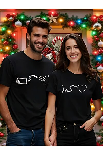 Deocept Διπλό Σετ 1 τεμάχιο Ανδρικό μπλουζάκι για την Ημέρα του Αγίου Βαλεντί...