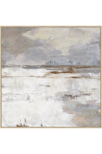 Bizzotto Ръчно рисувана картина върху платно, удебелен шрифт, 82.6x4.3x82.6h