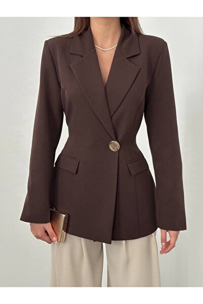 essenzaclothing Belden Oturtmalı Blazer Ceket
