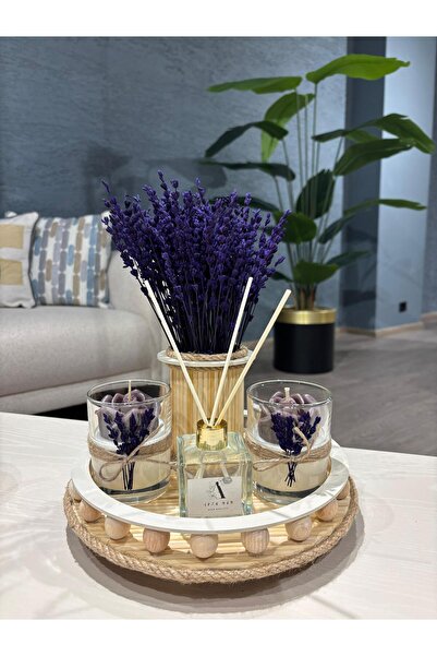 HomeAlışveriş Oda kokulu tepsili mum seti