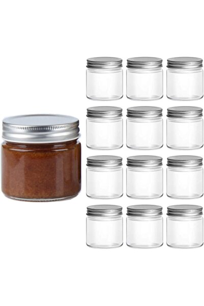 FUFU Mason Jars with Airtight Metal Regular Lids (5oz/150ml)