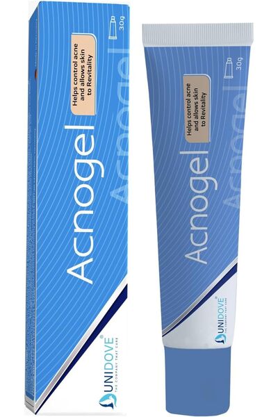UNIDOVE Acnogel Cream for Acne Control and Skin Refreshment, 30 grams