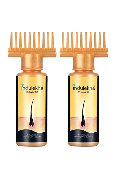 Indulekha عبوة زيت الشعر برينغها سيلفي بوتيل (عبوتان)