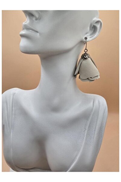 Verdandi Leather FLOWER EARRINGS