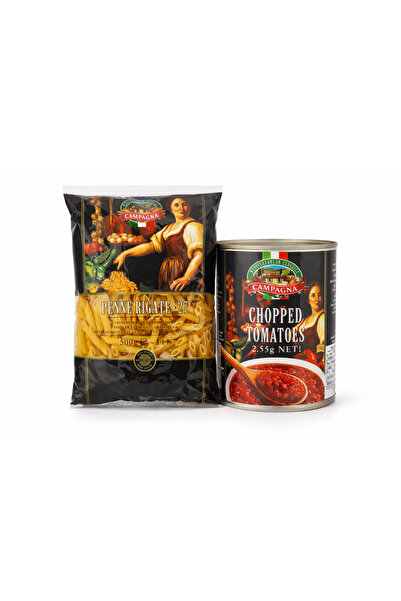 Campagna معكرونة بيني (500 غرام) + طماطم مقطعة (2.5 غرام)