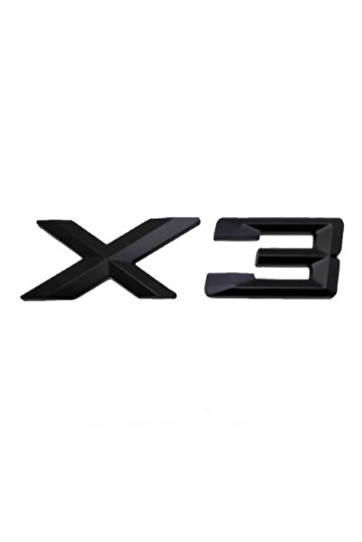 BMW X3 Rear Trunk Emblem, Black