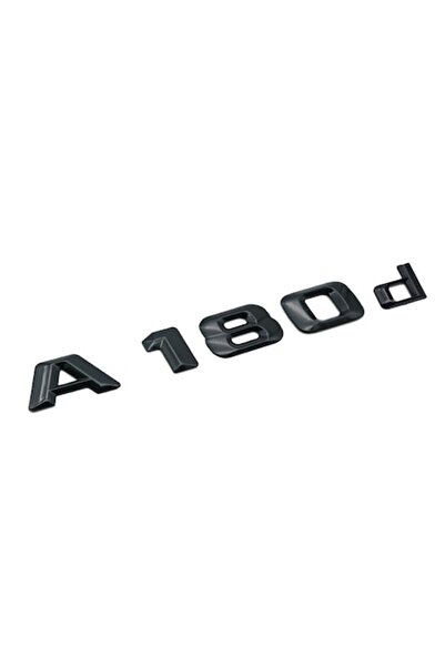 MERCEDES A 180d Emblem for Rear Trunk, Black
