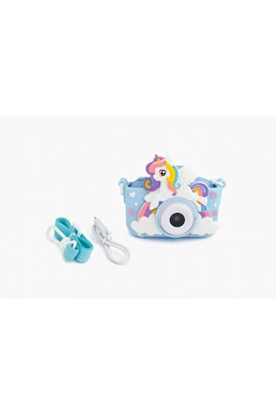 OEM Digital Camera for Kids, Blue Unicorn Design