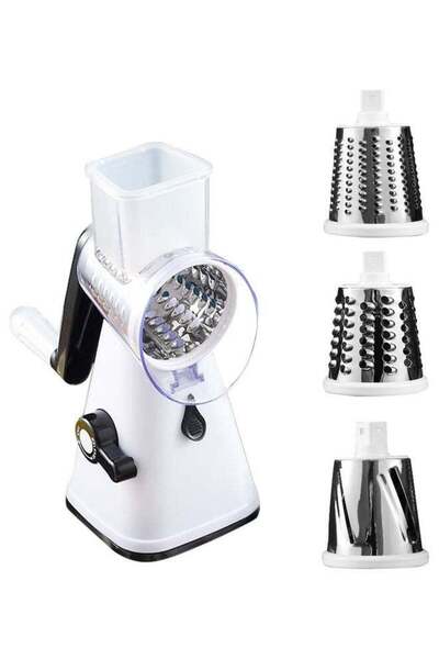 Generic قطاعة خضراوات متعددة الوظائف وأداة طهي يدوية من نوع الأسطوانة