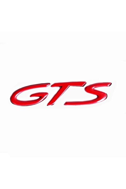 Porsche Emblemă GTS pentru portbagajul spate Porsche, roșie